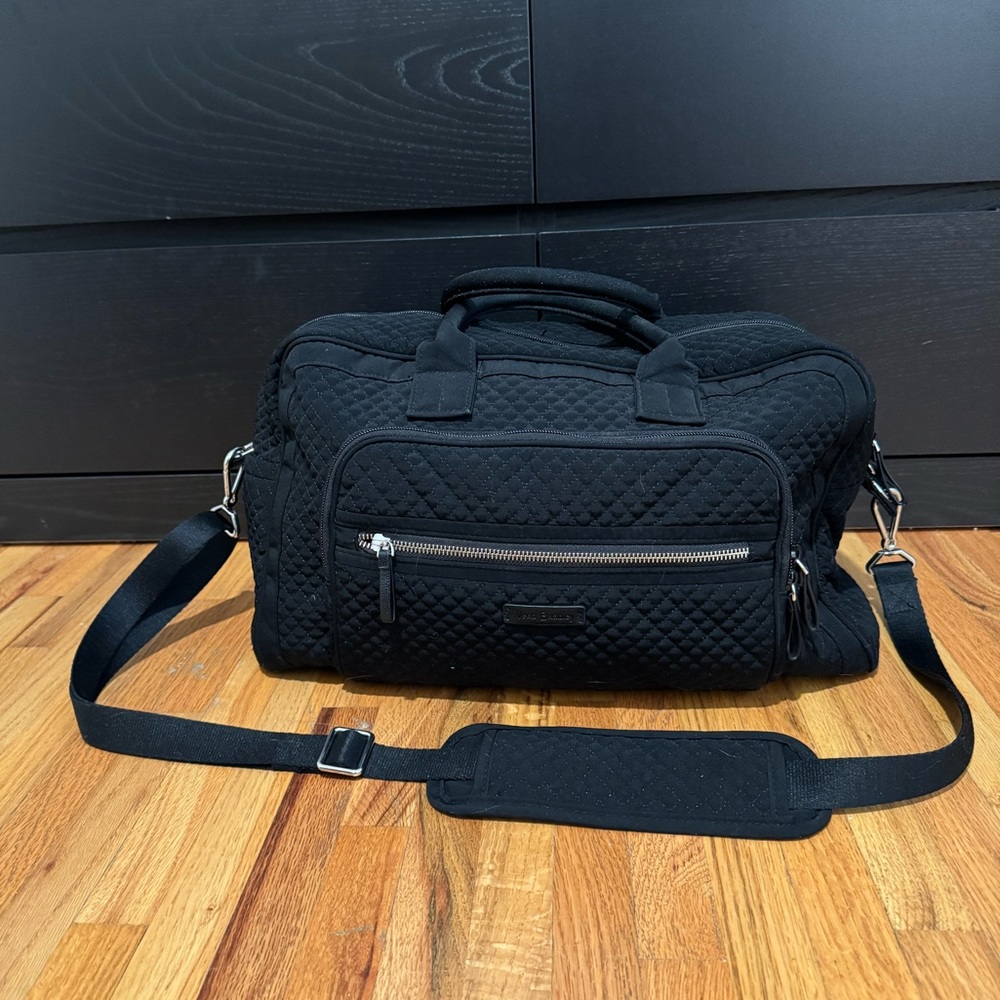 Vera Bradley Weekend Travel Bag, Black, Used.